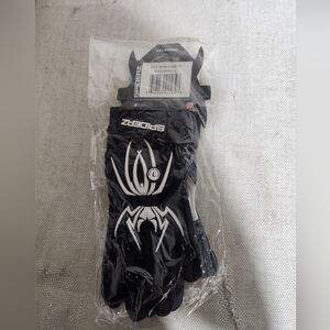 Spyder Black and White Batting Gloves  Baseball/Softball